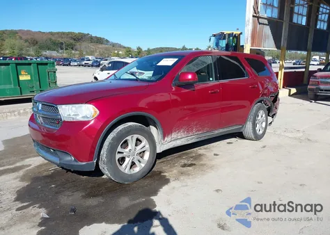 2013 Dodge Durango Sxt из США, поврежденный, VIN 1C4RDJAG4DC608637